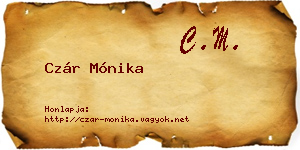 Czár Mónika névjegykártya